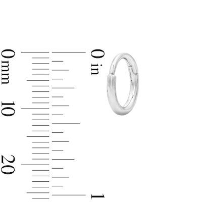 Semi-Solid Stainless Steel Clicker Hoop, CZ Marquise and Round Duo Cartilage Earring Set - 18G