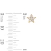 Thumbnail Image 2 of 10K Solid Gold 1/5 CT. T.W. Lab-Grown Diamond Star Studs