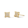 Thumbnail Image 1 of 10K Solid Gold 1/10 CT. T.W. Lab-Grown Diamond Square Studs