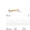 Thumbnail Image 3 of Yellow Ion-Plated CZ Curved Barbell and Horseshoe Set – 16G 5/16"