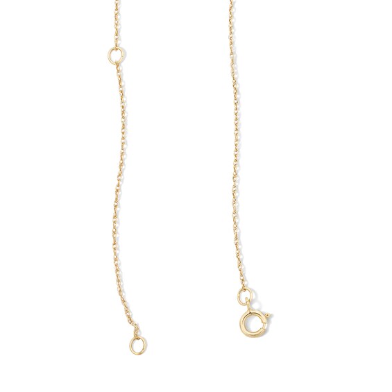 10K Solid Gold 1/5 CT. T.W. Lab-Grown Diamond Heart Halo Pendant - 16” + 2"