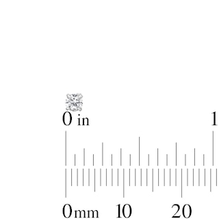 Semi-Solid Stainless Steel CZ and Crystal Nose Stud Set - 20G 1/4"