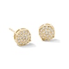 Thumbnail Image 1 of 10K Solid Gold 1/4 CT. T.W. Lab-Grown Diamond Wheel Stud Earrings