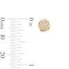 Thumbnail Image 2 of 10K Solid Gold 1/4 CT. T.W. Lab-Grown Diamond Wheel Stud Earrings