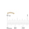 Thumbnail Image 2 of 10K Solid Gold 1/15 CT. T.W. Lab-Grown Diamond Curved Studs