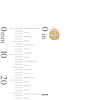 Thumbnail Image 2 of 10K Solid Gold 1/20 CT. T.W. Lab-Grown Diamond Circle Studs