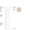 10K Solid Gold 1/4 CT. T.W. Lab-Grown Diamond Circle Studs