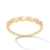 Thumbnail Image 1 of 10K Gold 1/8 CT. T.W. Lab-Grown Diamond Hearts Ring - Size 7