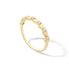Thumbnail Image 2 of 10K Gold 1/8 CT. T.W. Lab-Grown Diamond Hearts Ring - Size 7