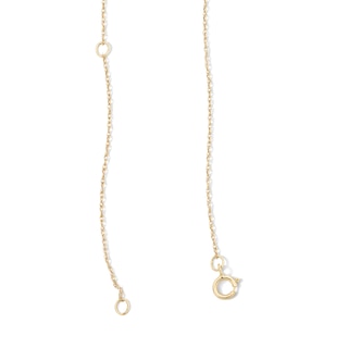 10K Solid Gold 1/10 CT. T.W. Lab-Grown Diamond Cross Pendant