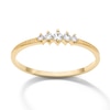 Thumbnail Image 1 of 10K Solid Gold 1/10 CT. T.W. Lab-Grown Diamond Five-Stone Ring – Size 7