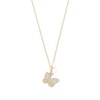Thumbnail Image 1 of 10K Solid Gold 1/6 CT. T.W. Lab-Grown Diamond Butterfly Pendant