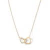 Thumbnail Image 1 of 14K Gold Plated CZ Heart Pendant Necklace - 16" + 2"