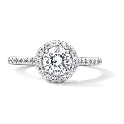 Solid Sterling Silver CZ Frame Ring - Size 7