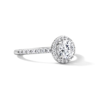 Solid Sterling Silver CZ Frame Ring - Size 7