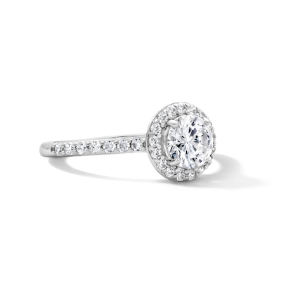 Solid Sterling Silver CZ Frame Ring - Size 7