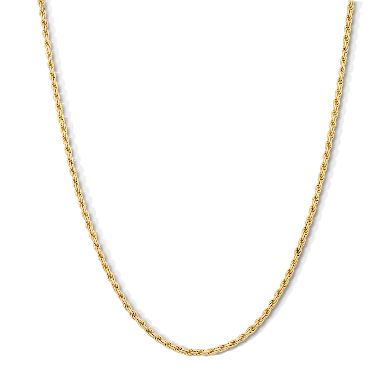 Main Image 1 of 14K Gold Plated Rope Chain - 20"