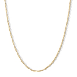 14K Gold Plated Singapore Chain - 18"