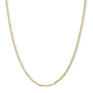 14K Gold Plated Singapore Chain - 18"