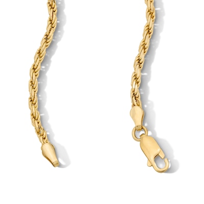 14K Gold Plated 2.7mm Diamond-Cut Rope Chain