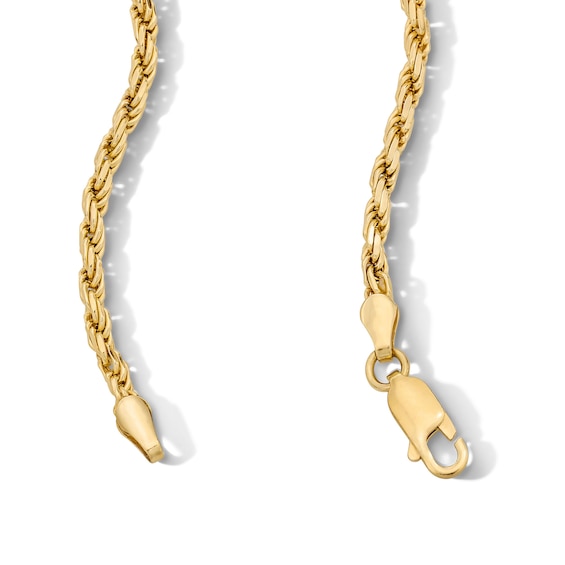 14K Gold Plated 2.7mm Diamond-Cut Rope Chain
