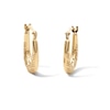 Thumbnail Image 1 of 10K Gold Bonded Etched Oval Hoop Earrings