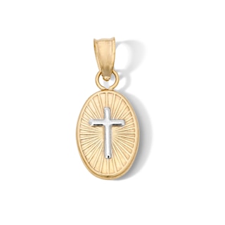 10K Gold Bonded Tri-Tone Our Lady of Guadalupe Charm