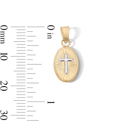 10K Gold Bonded Tri-Tone Our Lady of Guadalupe Charm