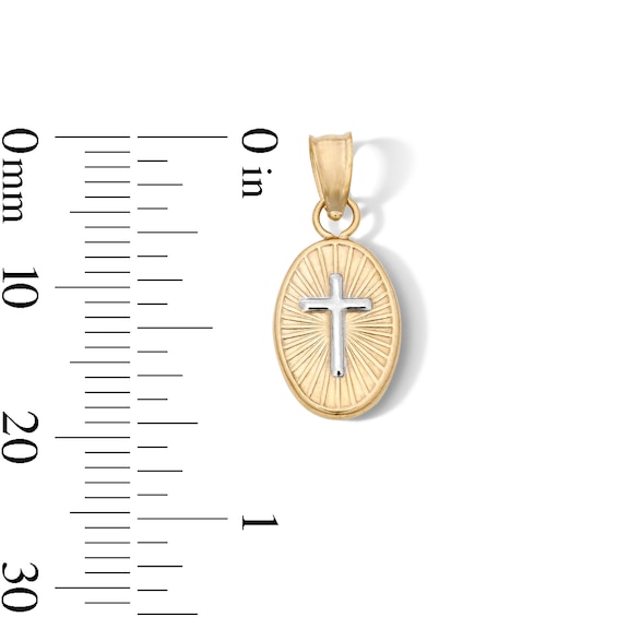 10K Gold Bonded Tri-Tone Our Lady of Guadalupe Charm