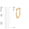 10K Gold Bonded Hoop Earrings