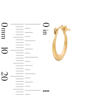 10K Gold Bonded Hoop Earrings