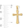 10K Hollow Gold Bonded Cross Necklace Charm