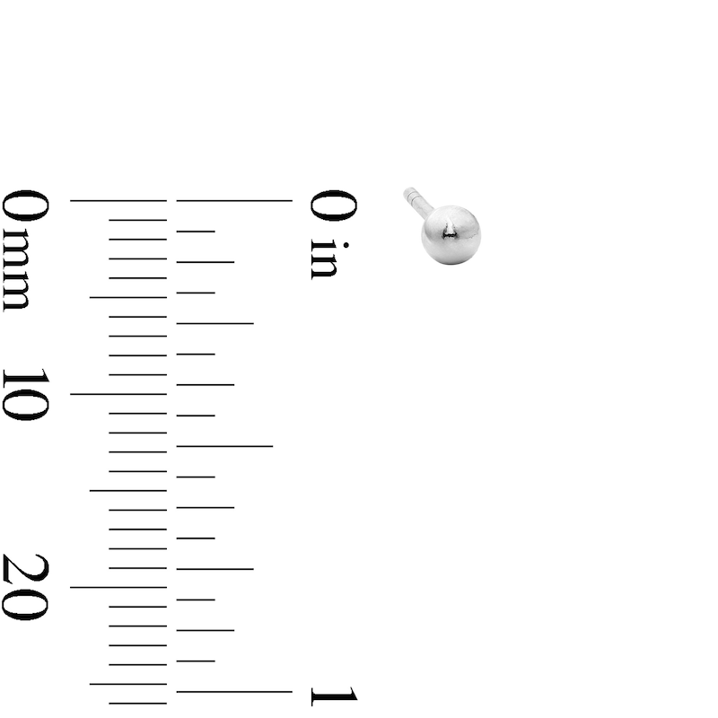 Main Image 5 of Solid Sterling Silver CZ Butterfly, Flower and Ball Mini Stud Set