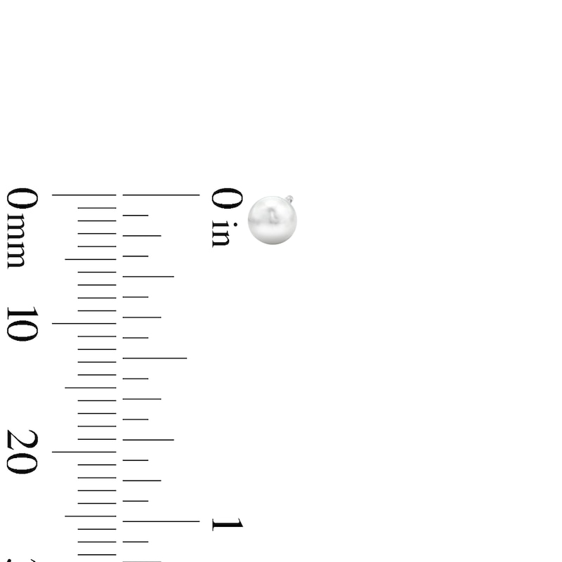 Main Image 4 of Solid Sterling Silver Freshwater Cultured Pearl, Solitaire CZ, and Ball Stud Set