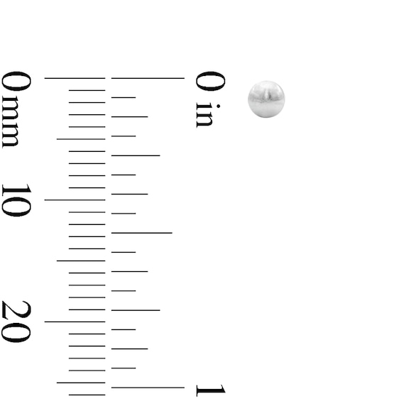 Solid Sterling Silver Freshwater Cultured Pearl, Solitaire CZ, and Ball Stud Set