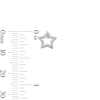 Thumbnail Image 3 of Solid Sterling Silver CZ Star and Solitaire Stud Set