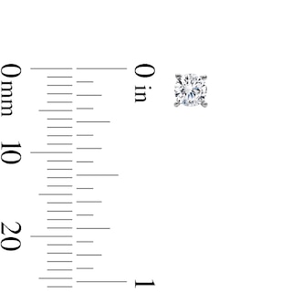 Solid Sterling Silver CZ Pear, Round and Emerald Solitaire Mini Stud Set