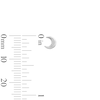 Thumbnail Image 3 of Solid Sterling Silver CZ Moon and Star Stud Set
