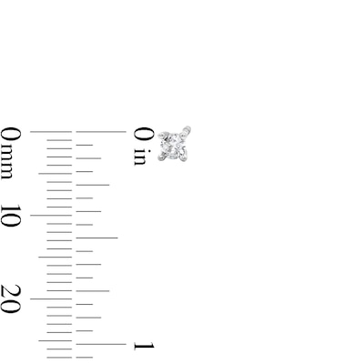 Solid Sterling Silver CZ Heart, Cross and Solitaire Stud Set