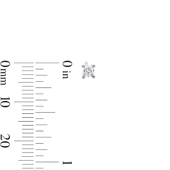 Solid Sterling Silver Simulated Pearl and CZ Stud Set