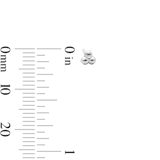 Solid Sterling Silver Simulated Pearl and CZ Stud Set