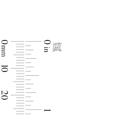 Solid Sterling Silver CZ and Lab-Created Spinel Hamsa, Evil Eye and Solitaire Stud Set