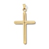 Thumbnail Image 1 of 10K Hollow Gold Bonded Cross Necklace Charm
