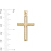Thumbnail Image 2 of 10K Hollow Gold Bonded Cross Two-Tone Necklace Charm