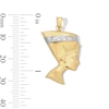 Thumbnail Image 2 of 10K Hollow Gold Bonded Nefertiti Two-Tone Necklace Charm