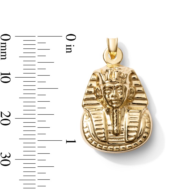 Main Image 2 of 10K Hollow Gold Bonded Pharoah Necklace Charm