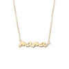 Thumbnail Image 1 of 10K Gold Bonded "Mama" Script Necklace - 16" + 2”