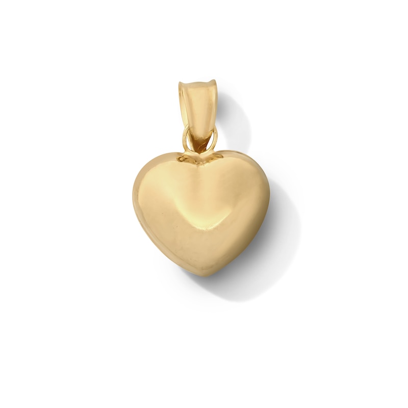 Main Image 1 of 10K Hollow Gold Bonded Heart Charm