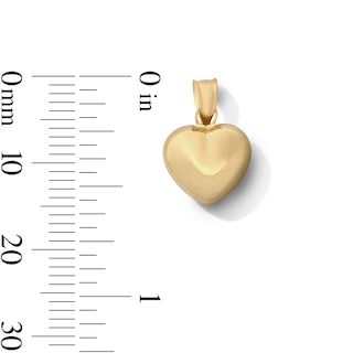 10K Hollow Gold Bonded Heart Charm