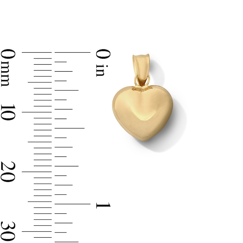 Main Image 2 of 10K Hollow Gold Bonded Heart Charm